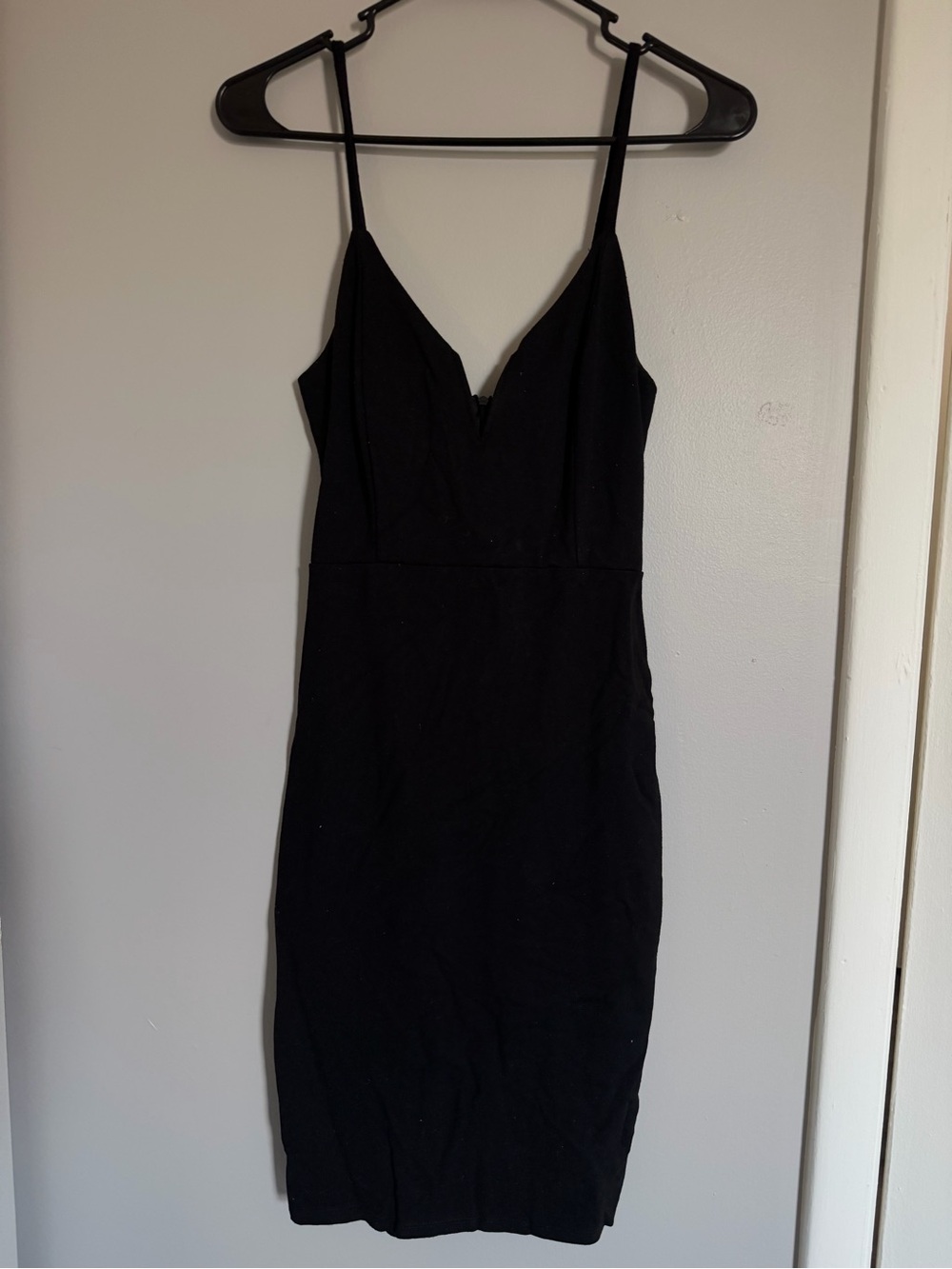 privy Black Spaghetti Strap Mini Dress